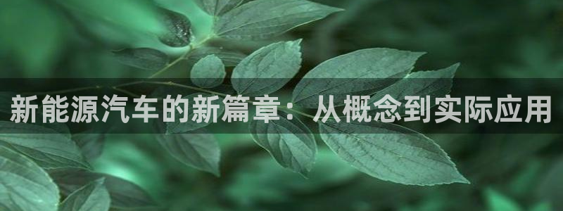 摩根娱乐云挂机项目:新能源汽车的新篇章:从概念到实际应用