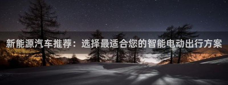 摩根娱乐50186找:新能源汽车推荐:选择最适合您的智能电动